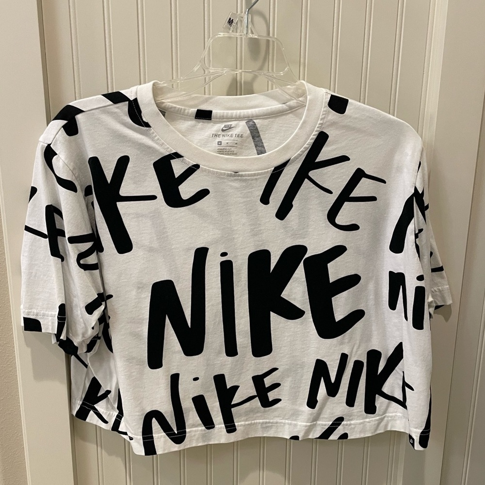 Nike logo crop top